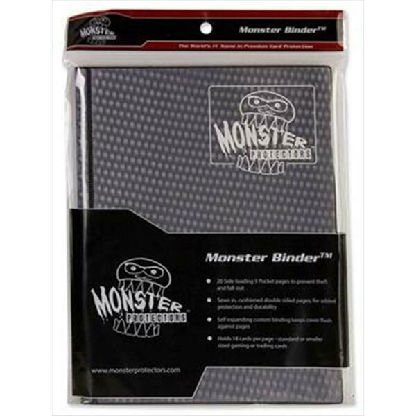 Monster Binders 9PHBK Binder 9 Pocket Monster Holofoil - Black MON9PHBK